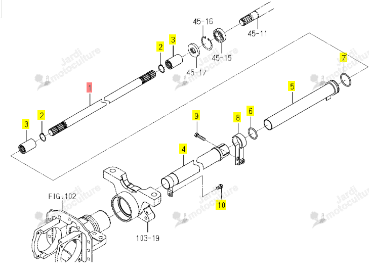 ARBRETRANS492 ISEKI 1656-431-001-20