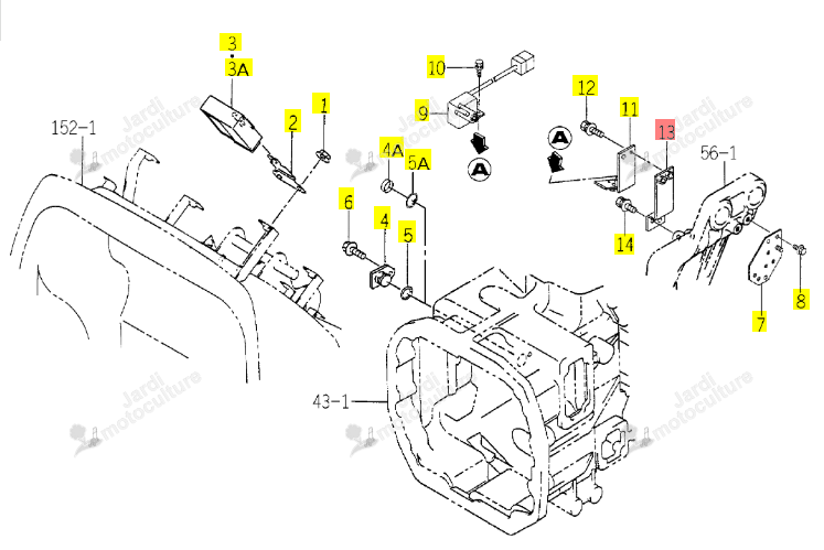Support Plat Iseki 1743-652-550-00