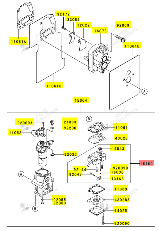 Carrosserie Iseki 16160-2138