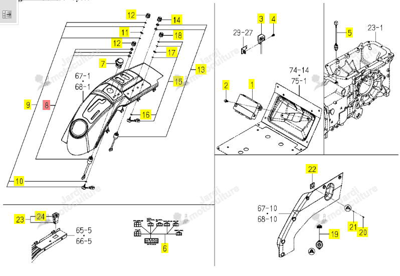 Contacteur Gyrophare Iseki 1614-680-230-00