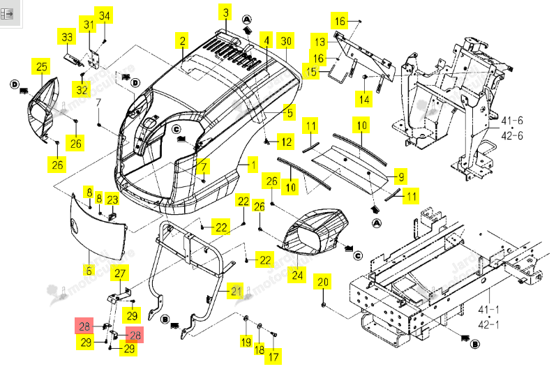 Equerre Iseki 1739-601-770-00