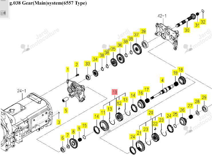 SYNCHRO 35 DTS ISEKI 1742-214-210-40