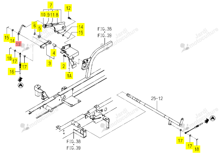 Biellette 08x80 Iseki 1728-313-051-10