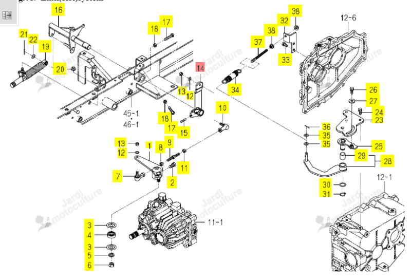 BRAS HST ISEKI 1728-271-910-00