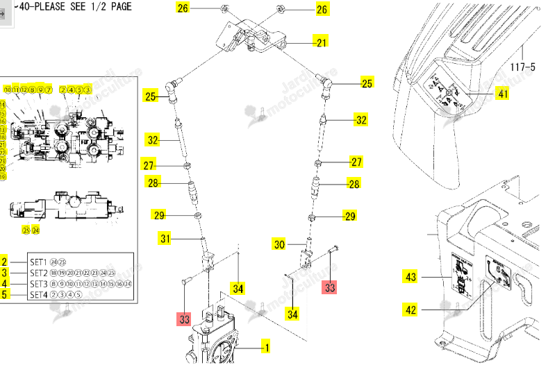 Goupille 06x19 Iseki 1725-512-019-00