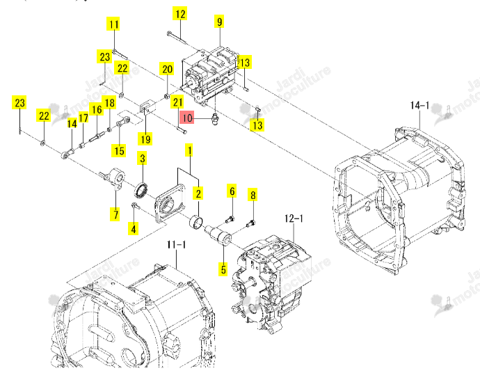 RACCORD G1/4-M1 ISEKI 1725-508-780-00