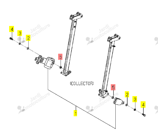 Ecrou M10 Iseki 1725-611-006-00