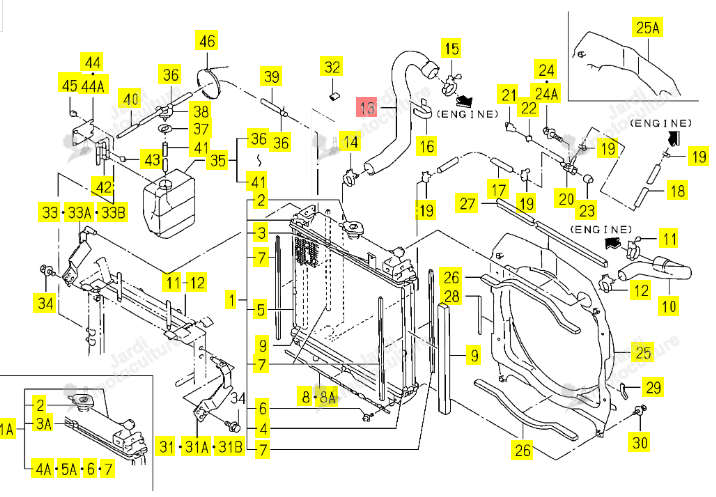 Durite de Radiateur Iseki 1740-102-051-00