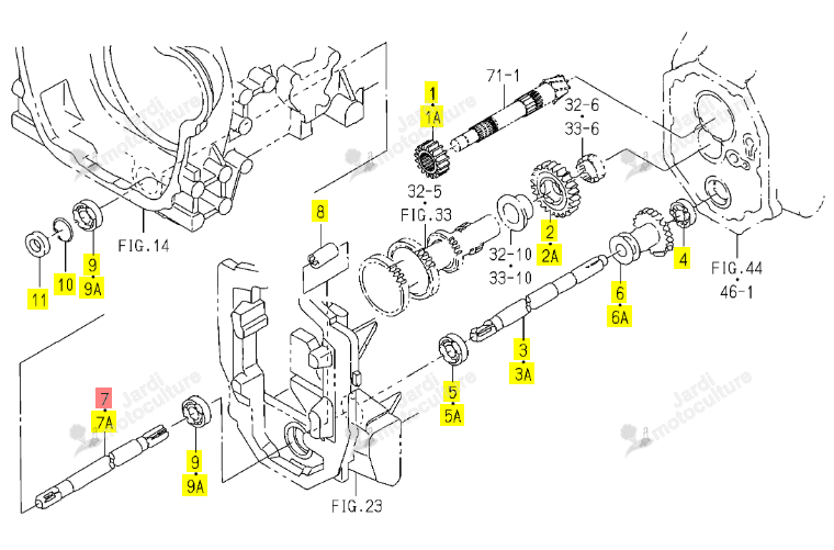 ARBRE 4WD ISEKI 1740-221-052-00