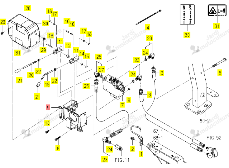 Support de Distributeur Iseki 1739-512-230-00