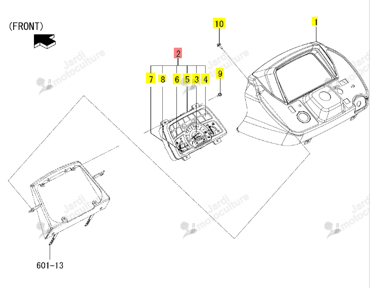 COMPTEUR ISEKI 1739-670-710-00