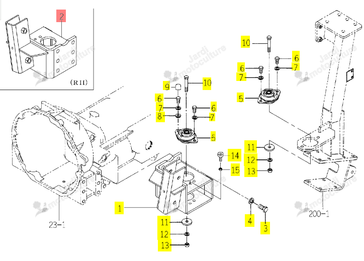 Support Arceau Iseki 1742-625-810-00