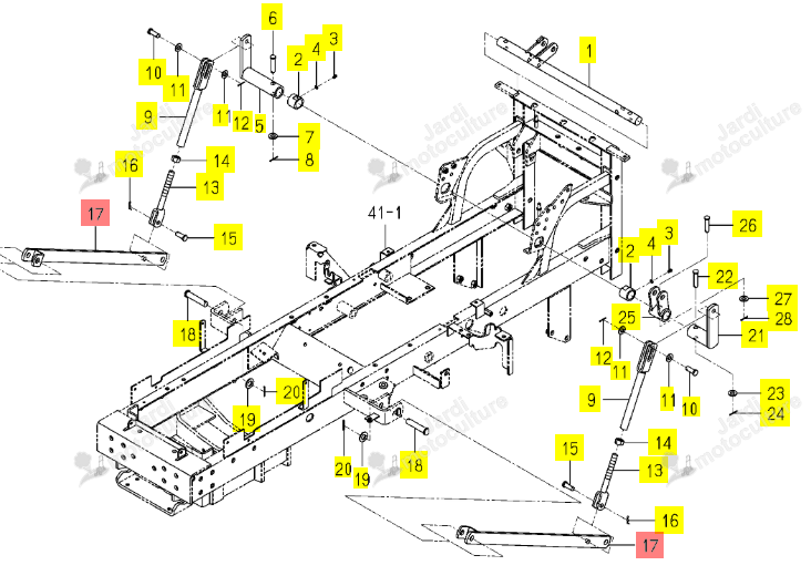 BRAS ISEKI 1728-553-730-00