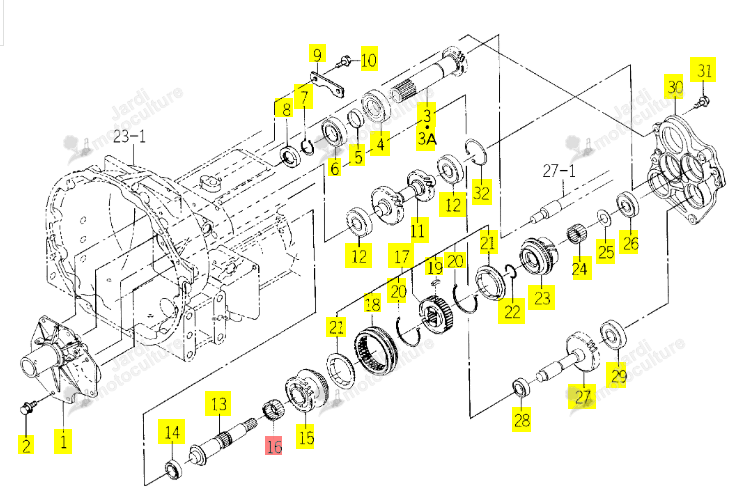 Roulement Attelage Iseki 1729-203-004-00