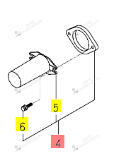 Cache Prise de Force Iseki 1728-334-320-00