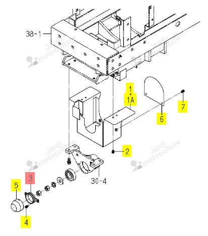 Protecteur Iseki 1728-335-220-00
