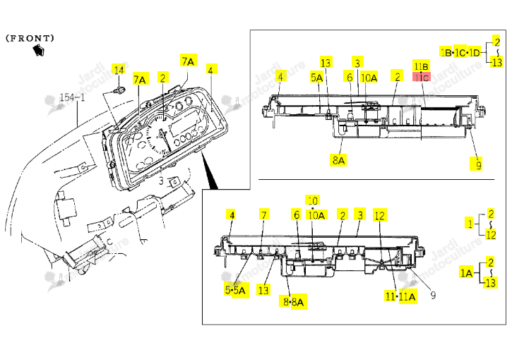 ECRAN LCD ISEKI 1746-656-240-30