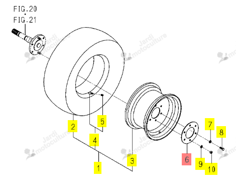Disque Protection Roue Iseki 1728-317-071-00