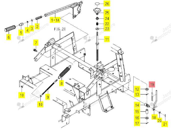 Autocollant Iseki 1728-553-004-00