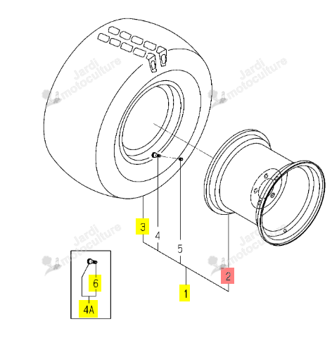 JANTE AR TXG237 ISEKI 1739-317-270-00
