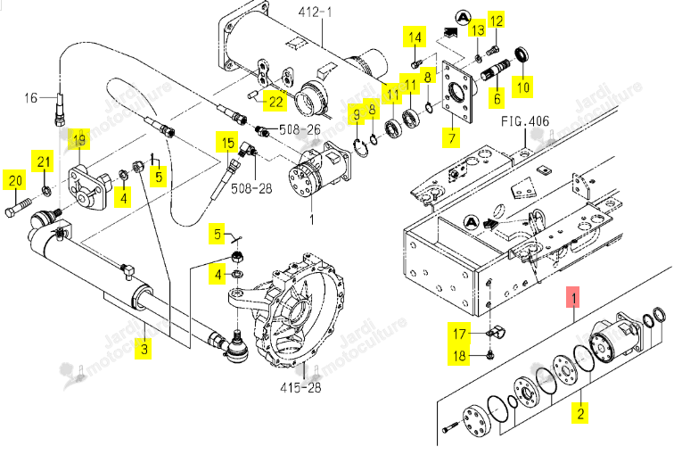 Orbitrol Direction Iseki 1723-407-300-20