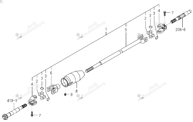 ARBRE ISEKI 1725-431-210-10