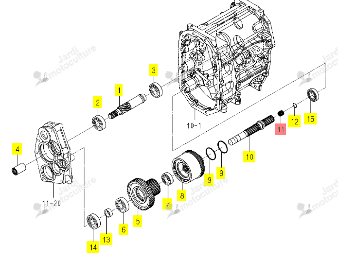 CAGE A AIGUILLE ISEKI 1717-205-004-00