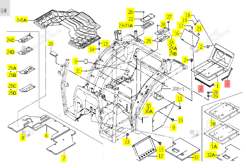 Isolant ISEKI 1729-705-241-00