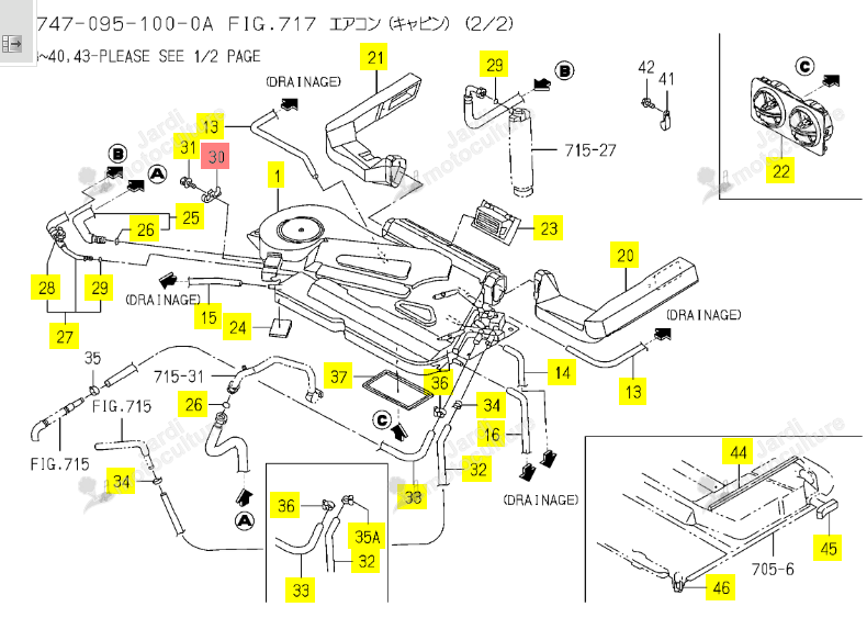 Platine Iseki 1729-782-021-10