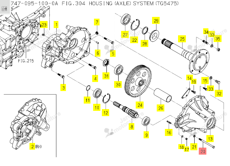 VIS/SM ISEKI 1734-306-008-00