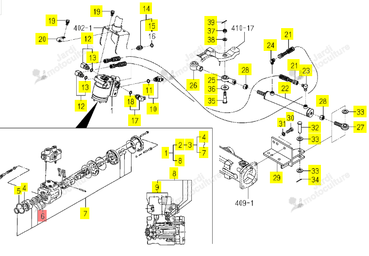 Kit Coussinet de Plongeur Iseki 1646-407-710-00