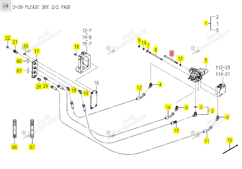 VIS/SM ISEKI 1646-519-031-00