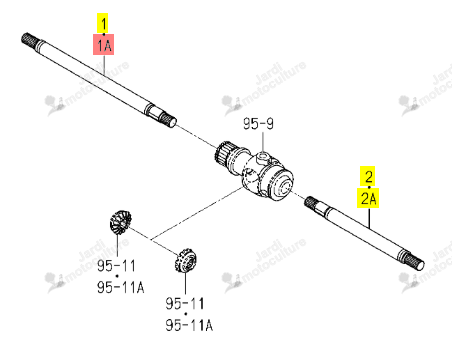 ARBRE ISEKI 1616-435-001-10