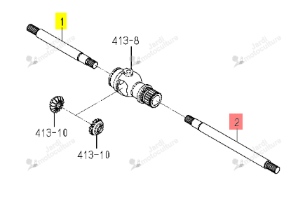 ARBRE ISEKI 1703-435-002-10