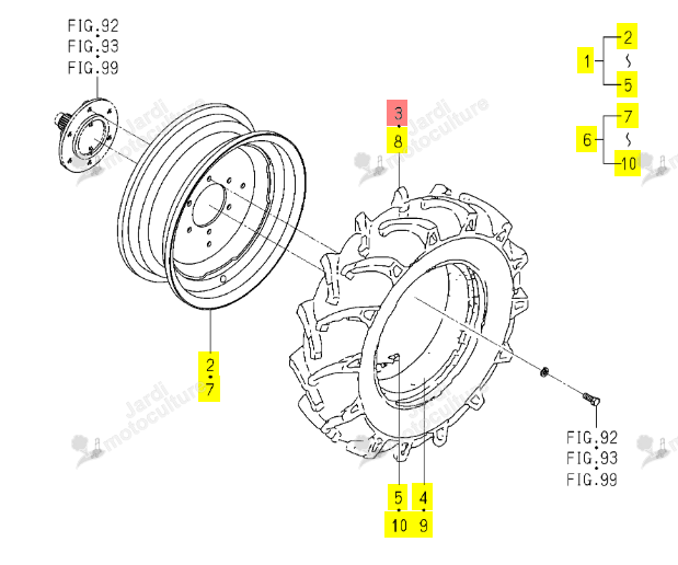 PNEU AGRAIRE 7-16 ISEKI 1691-437-211-00