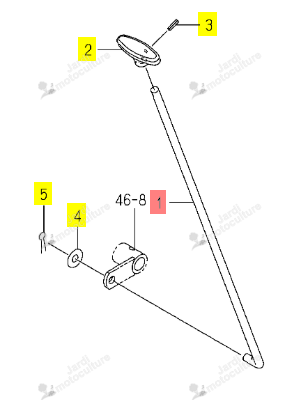 Levier 4WD Iseki 1773-267-001-10