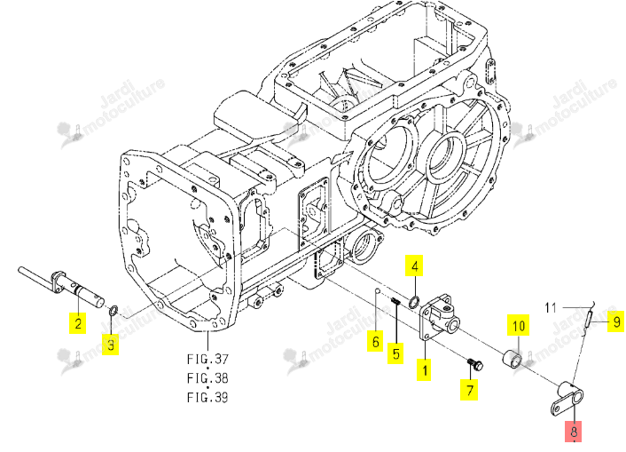 BRAS 4WD ISEKI 1773-257-210-20