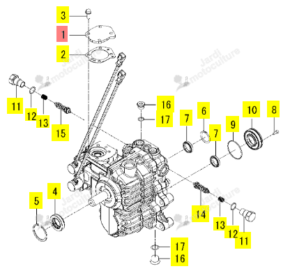 Couvercle Iseki 1747-203-501-00