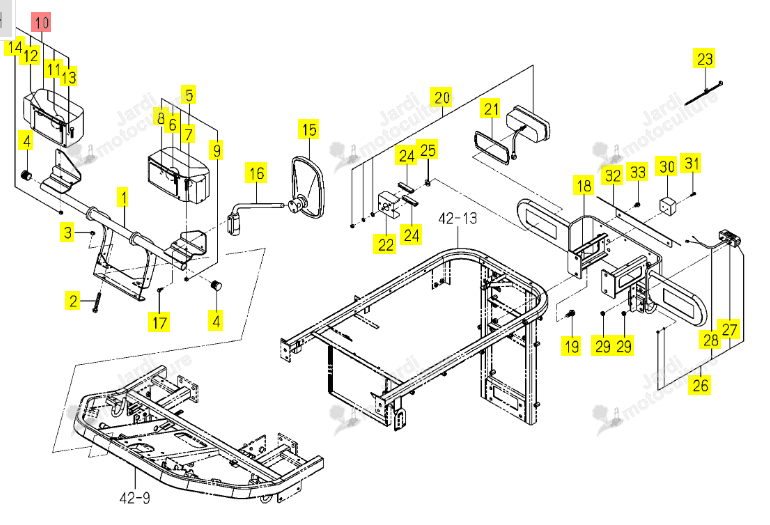 Phare Avant Droit Iseki 1809-650-240-00