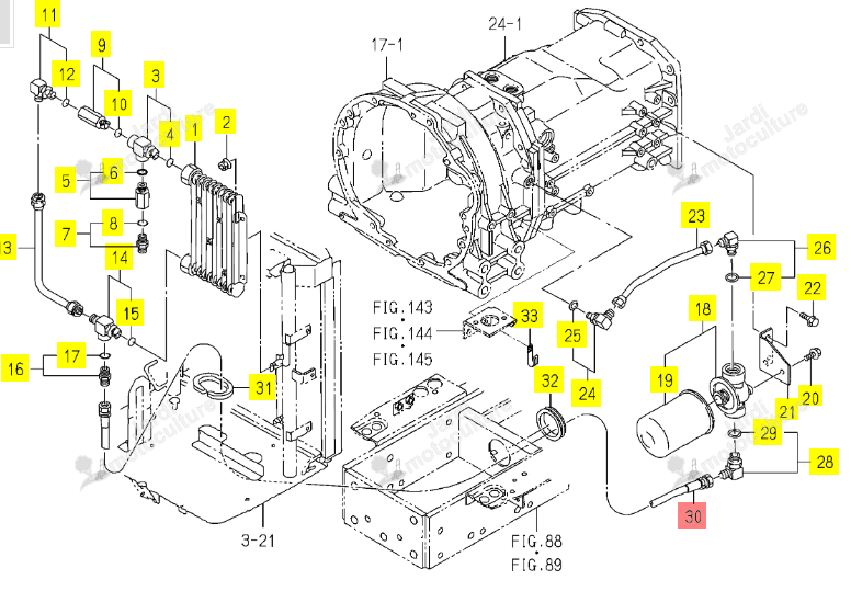 Tuyau Hydraulique Iseki 1759-509-320-00