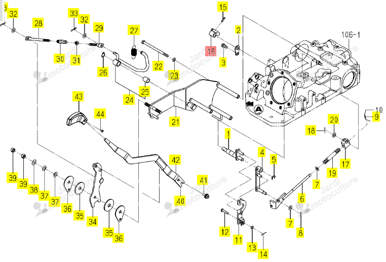 BRAS ISEKI 1759-504-220-00