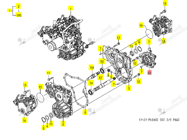 Carter PTO Iseki 1752-202-401-00