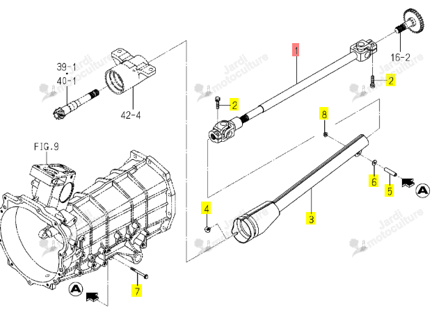 Cardan 4WD Iseki 1776-431-210-00