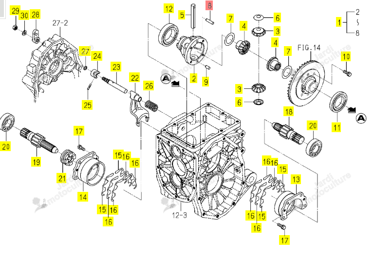 Pion Centrage 8x32 Iseki 1776-304-517-00