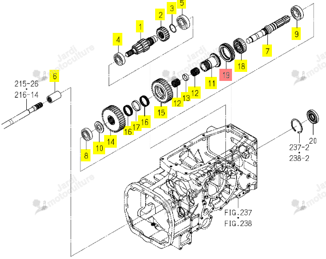 SYNCRO-COUPLEUR ISEKI 1789-244-022-00