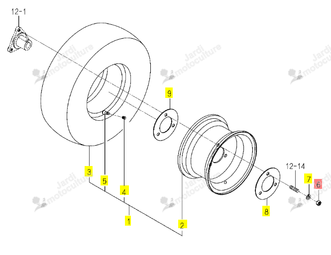 DISQUE RENFORT JANTE/100 ISEKI 1782-317-051-00