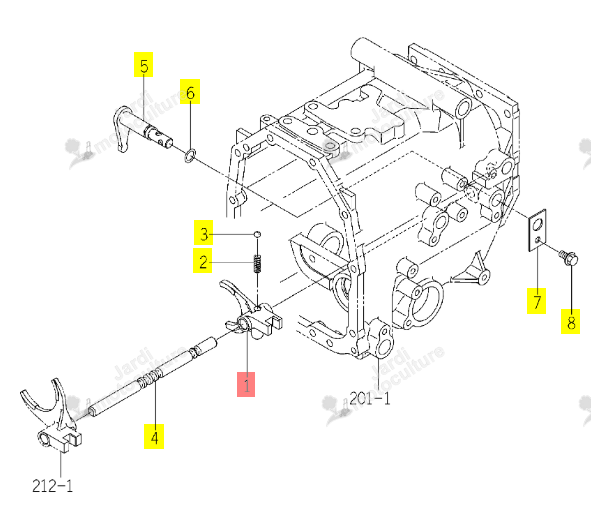 Fourchette PTO Iseki 1774-245-001-00