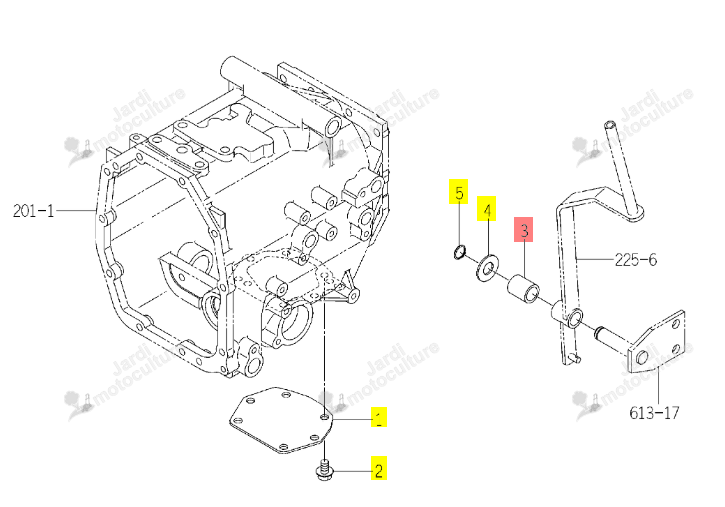 Entretoise 19X27X32 Iseki 1774-261-211-00