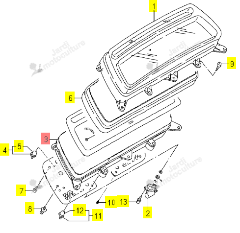 Carter Compteur ISEKI 1773-656-510-00