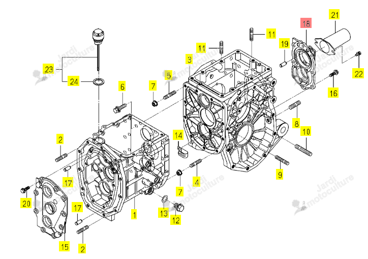 Palier PTO Iseki 1776-201-003-00
